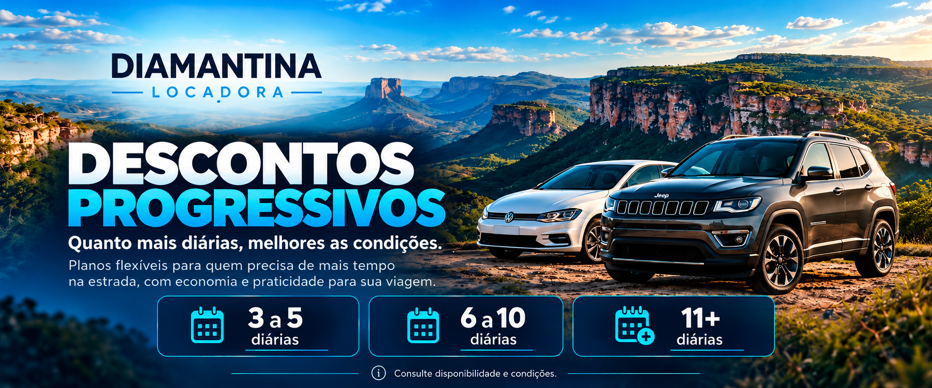Aluguel de carros na Chapada Diamantina - Diamantina Locadora